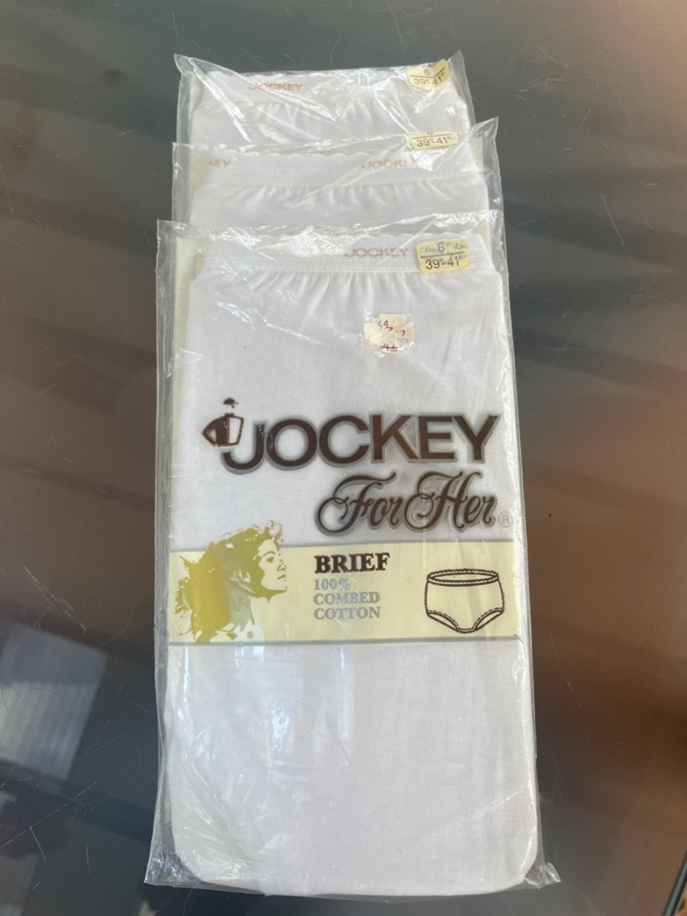 Jockey For Her White Briefs 3-Pack